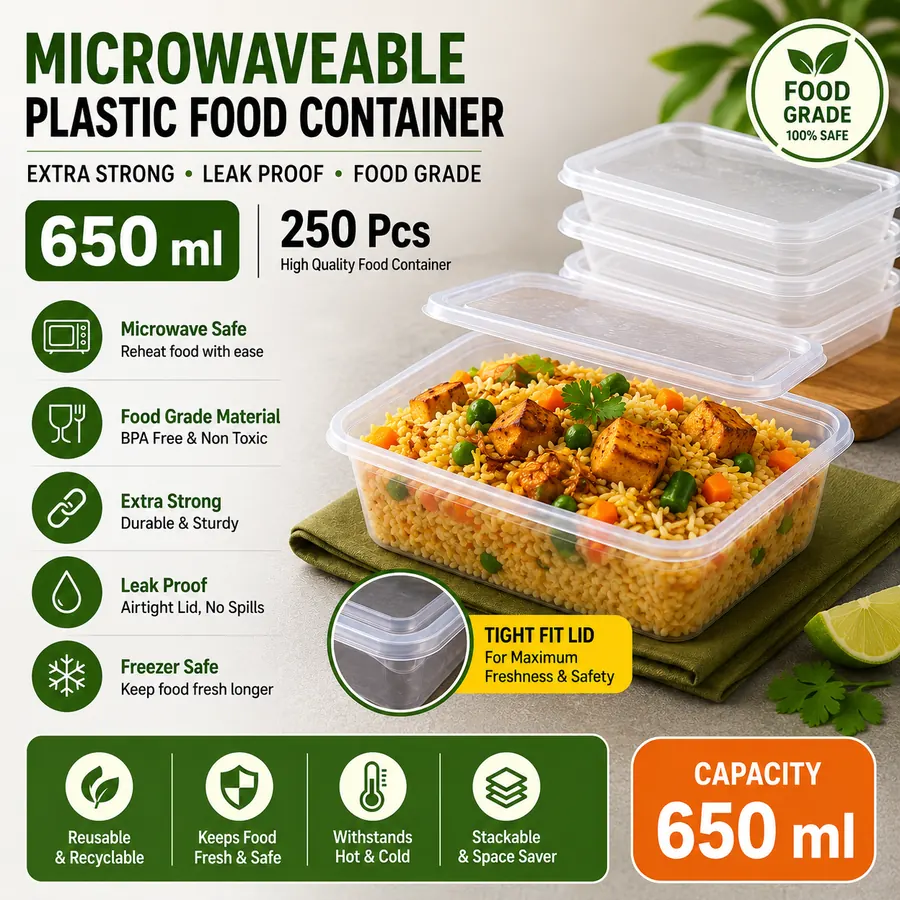 Plastic food container