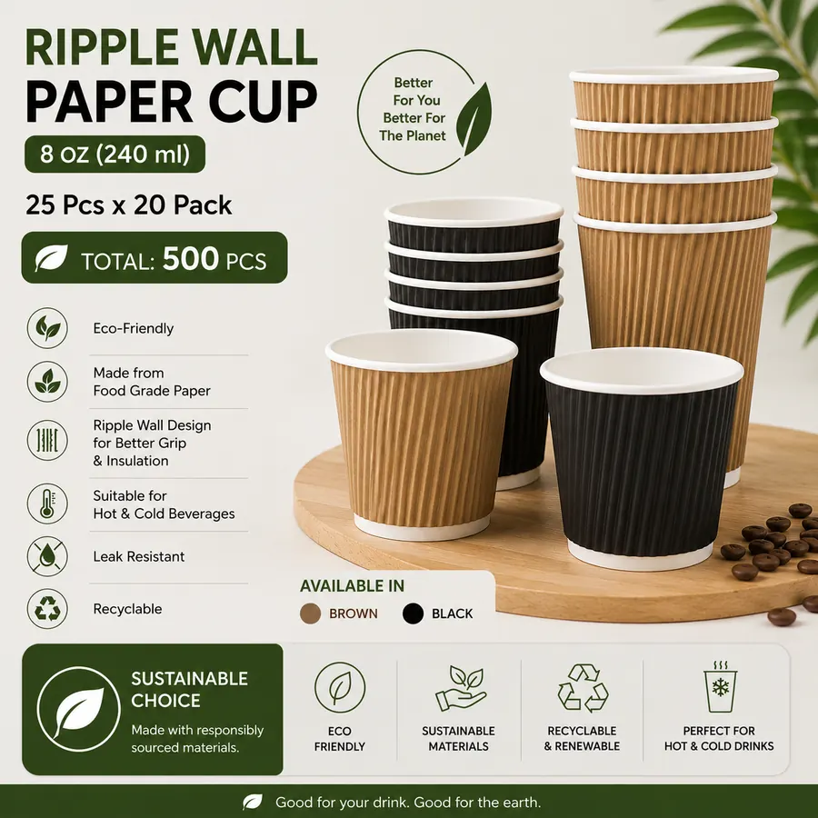 Ripple wall paper cup